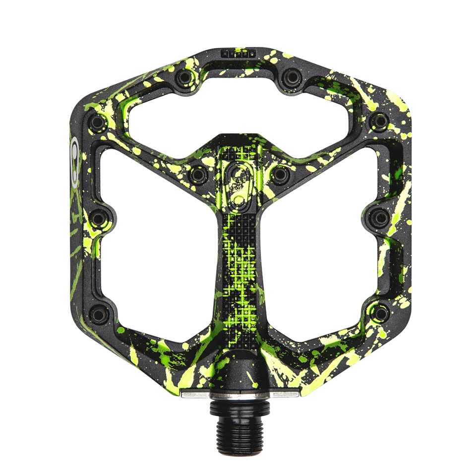 Stamp 7 Small Lime Green Splatter Crankbrothers EU