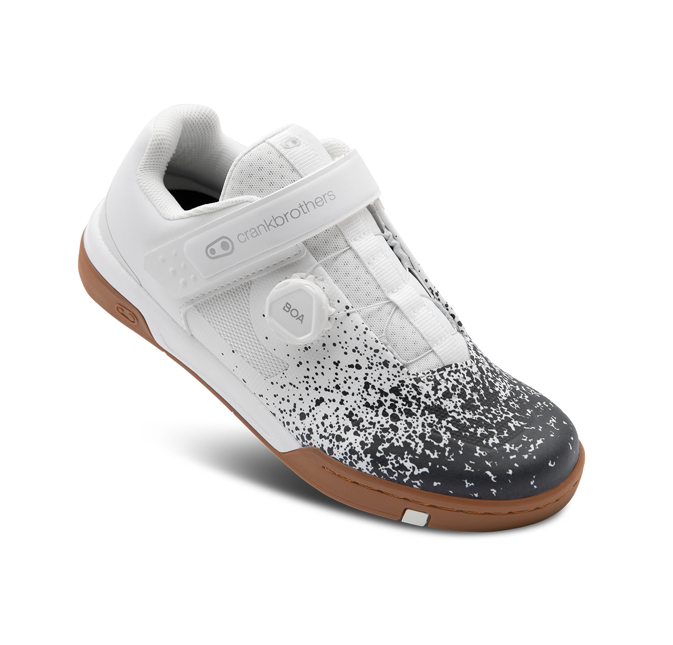 crankbrothers flat pedal schuhe Stamp BOA® Flat Shoes - Black/White Splatter