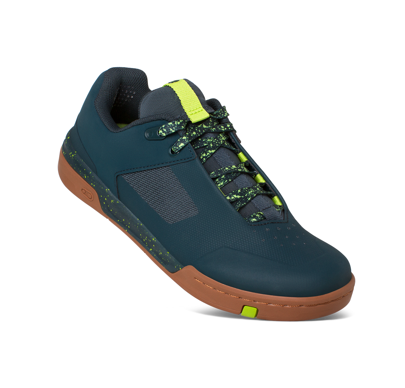 Stamp Lace Flat Shoes Petrol Lime Splatter Crankbrothers EU