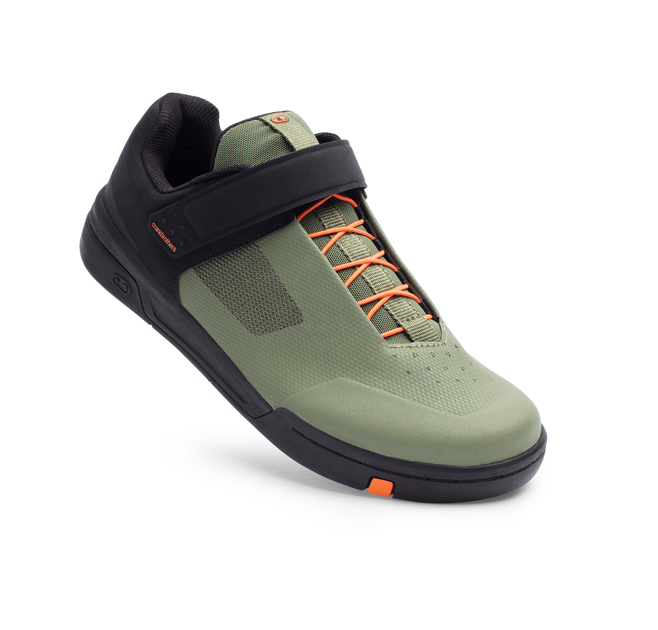 Stamp Speed Lace Flat Shoes - Green/Orange | Crankbrothers EU Stamp Speed Lace Flat Shoes - Green/Orange | Crankbrothers EU