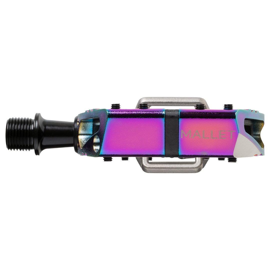 新品・未使用crankbrothers Mallet E LS オイルスリック Mallet Enduro Clip-In Pedals - Limited Edition Oil Slick