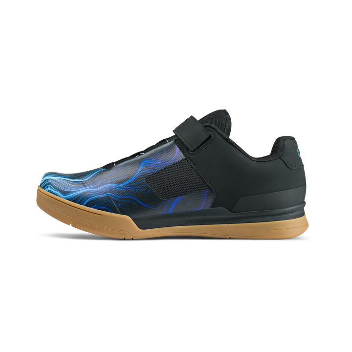 Mallet BOA® Clip-In Shoes - Black/Blue Swirl | Crankbrothers EU