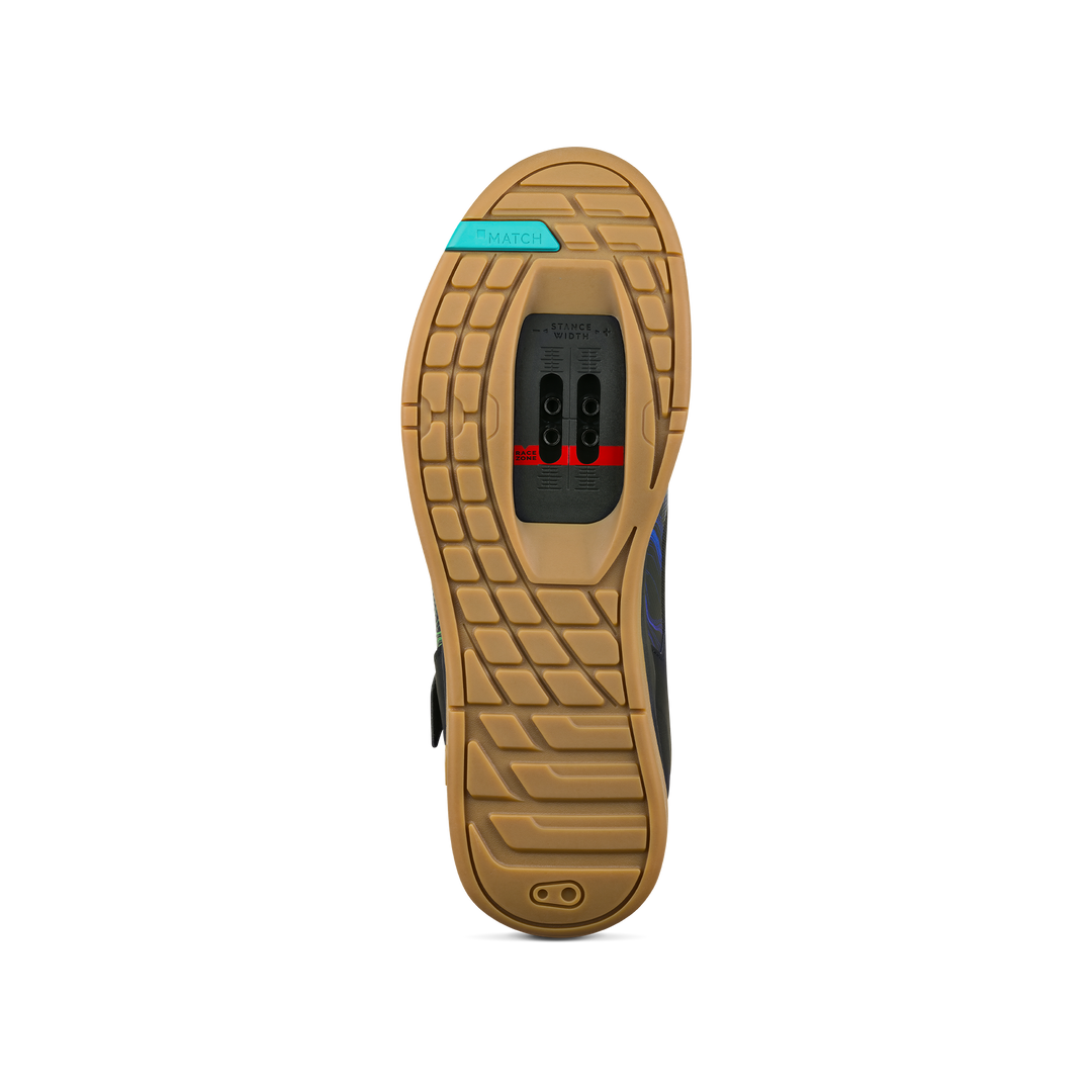 Mallet BOA® Clip-In Shoes - Black/Blue Swirl | Crankbrothers EU
