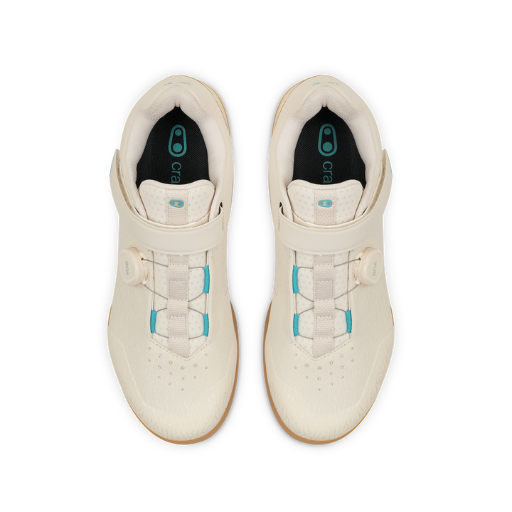 Mallet BOA® Clip-In Shoes - Sand/Teal | Crankbrothers EU