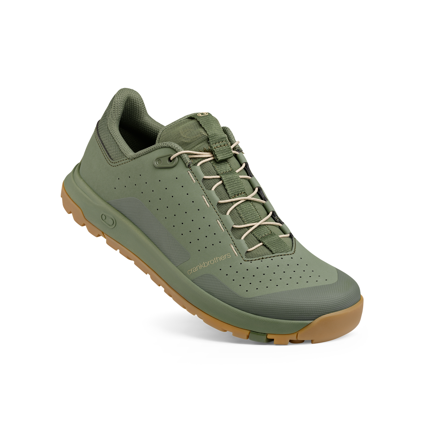 Stamp Trail Speed Lace Flat Shoes - Green/Gum