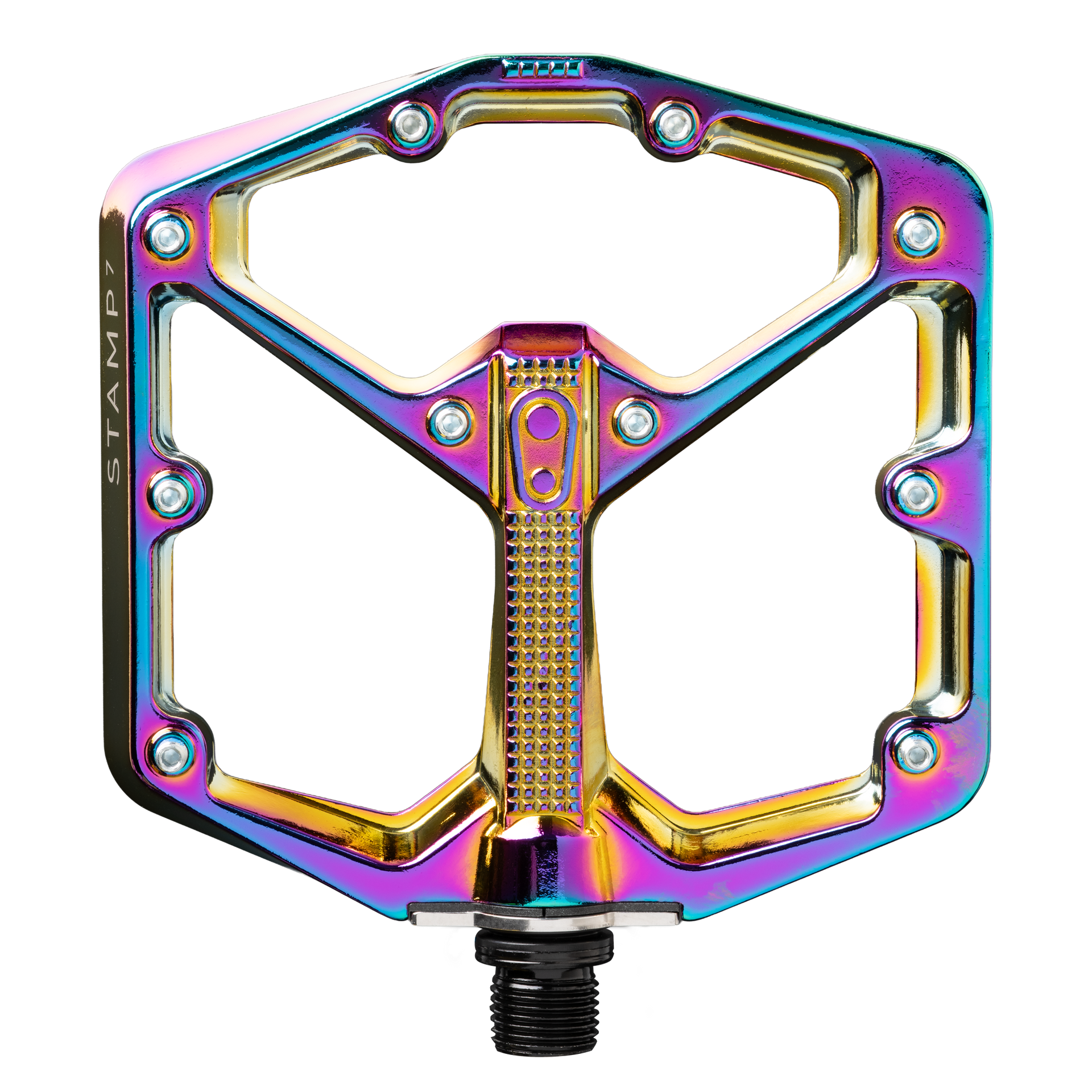 Stamp 7 Large Alloy Flat Pedals - Oil Slick | Crankbrothers EU