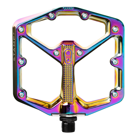 Stamp 7 Large Alloy Flat Pedals - Oil Slick | Crankbrothers EU