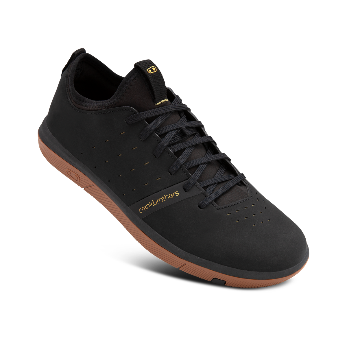 Stamp Street Fabio Flat Shoes - Black/Gum | Crankbrothers EU