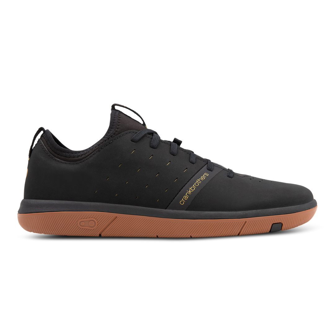 Stamp Street Fabio Flat Shoes - Black/Gum | Crankbrothers EU