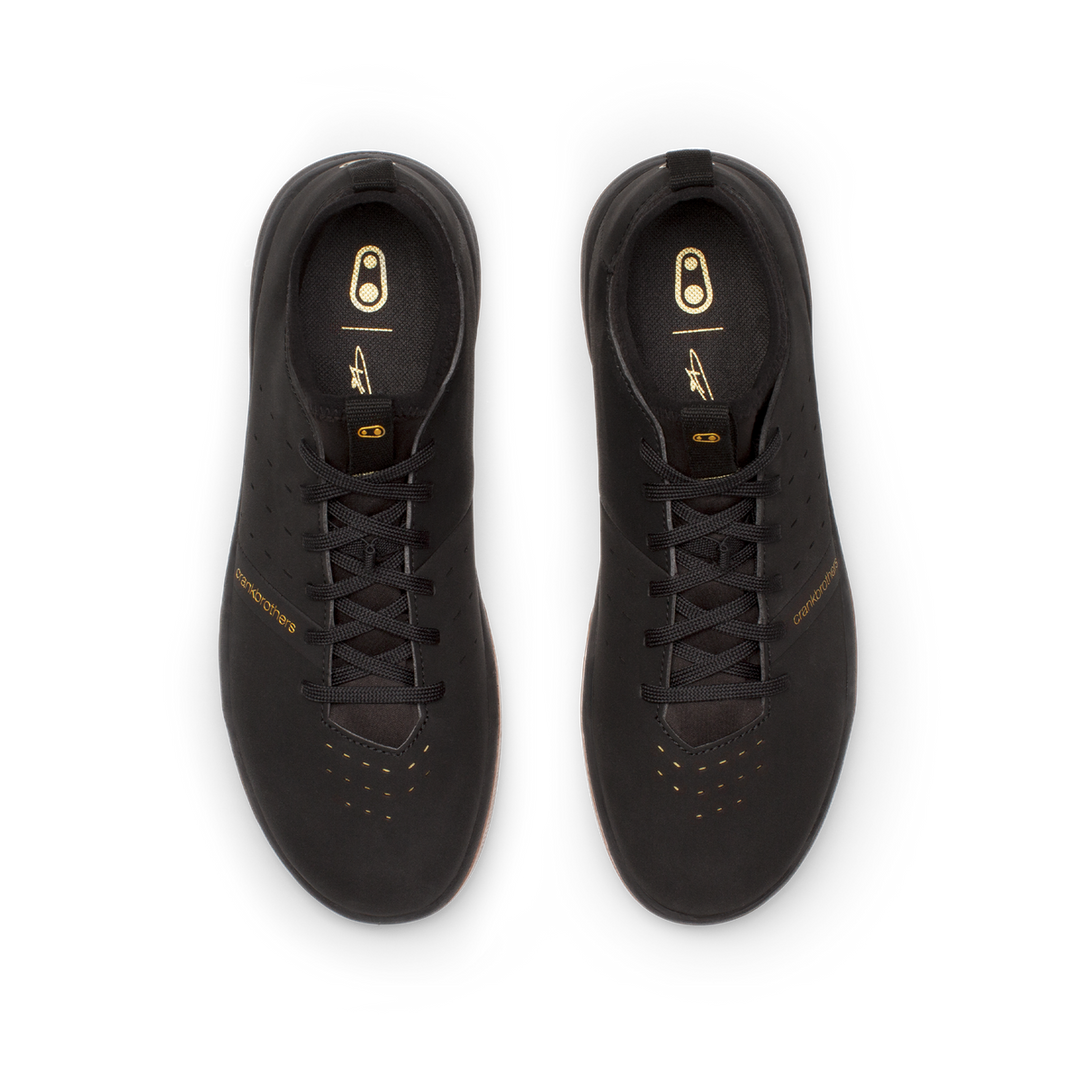 Stamp Street Fabio Flat Shoes - Black/Gum | Crankbrothers EU
