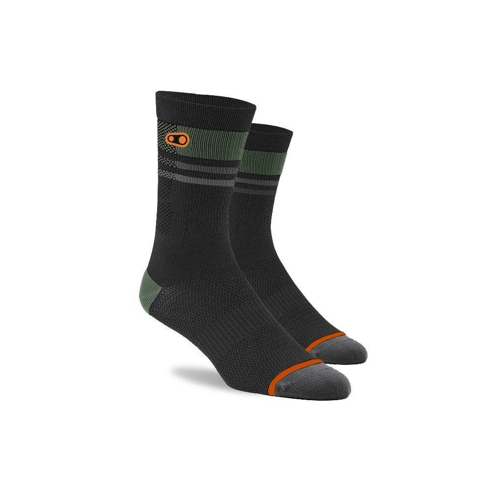 Icon MTB Socks - Black/Green