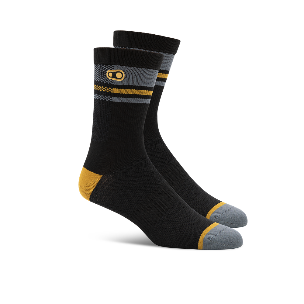 Icon MTB Socks - Black/Gold
