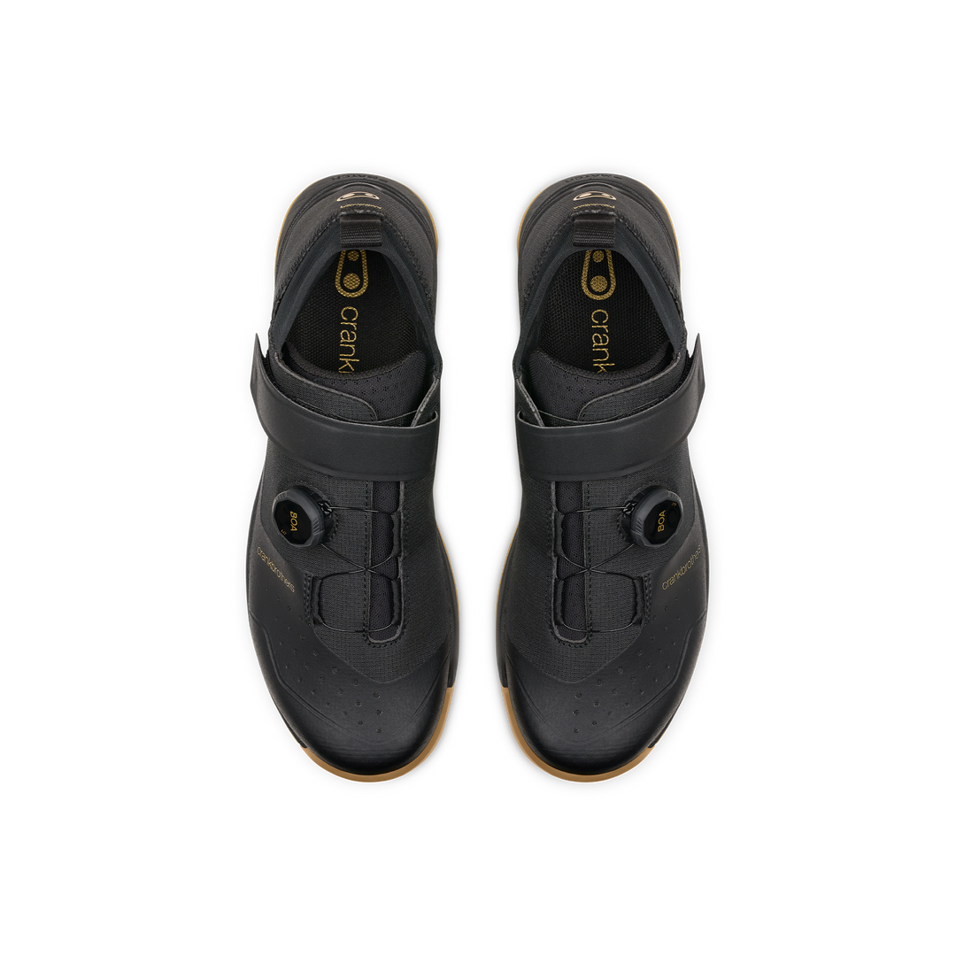 Mallet Trail BOA® Clip-In Shoes - Black/Gold | Crankbrothers EU