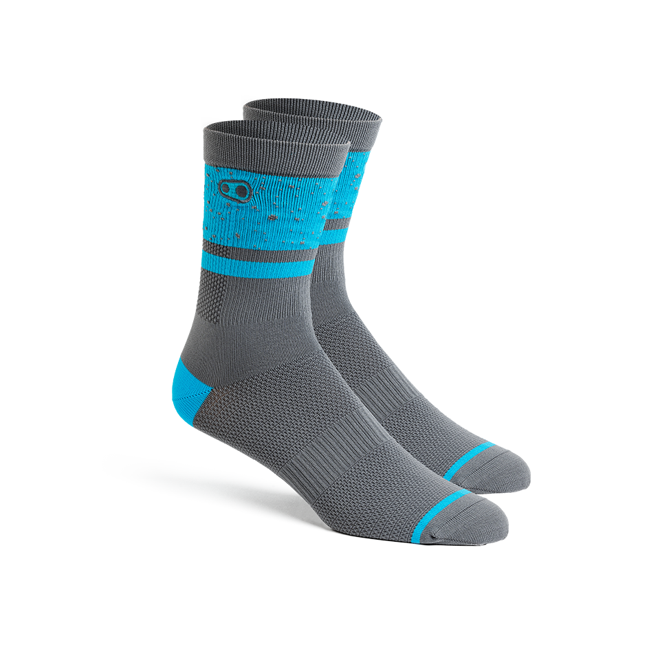 Icon MTB Socks - Grey/Blue Splatter