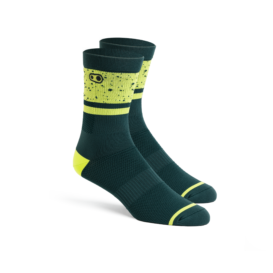 Scarpe Da Ciclismo Crankbrothers Stamp Lace Petrolio/lime, US 10.5 / EU 44