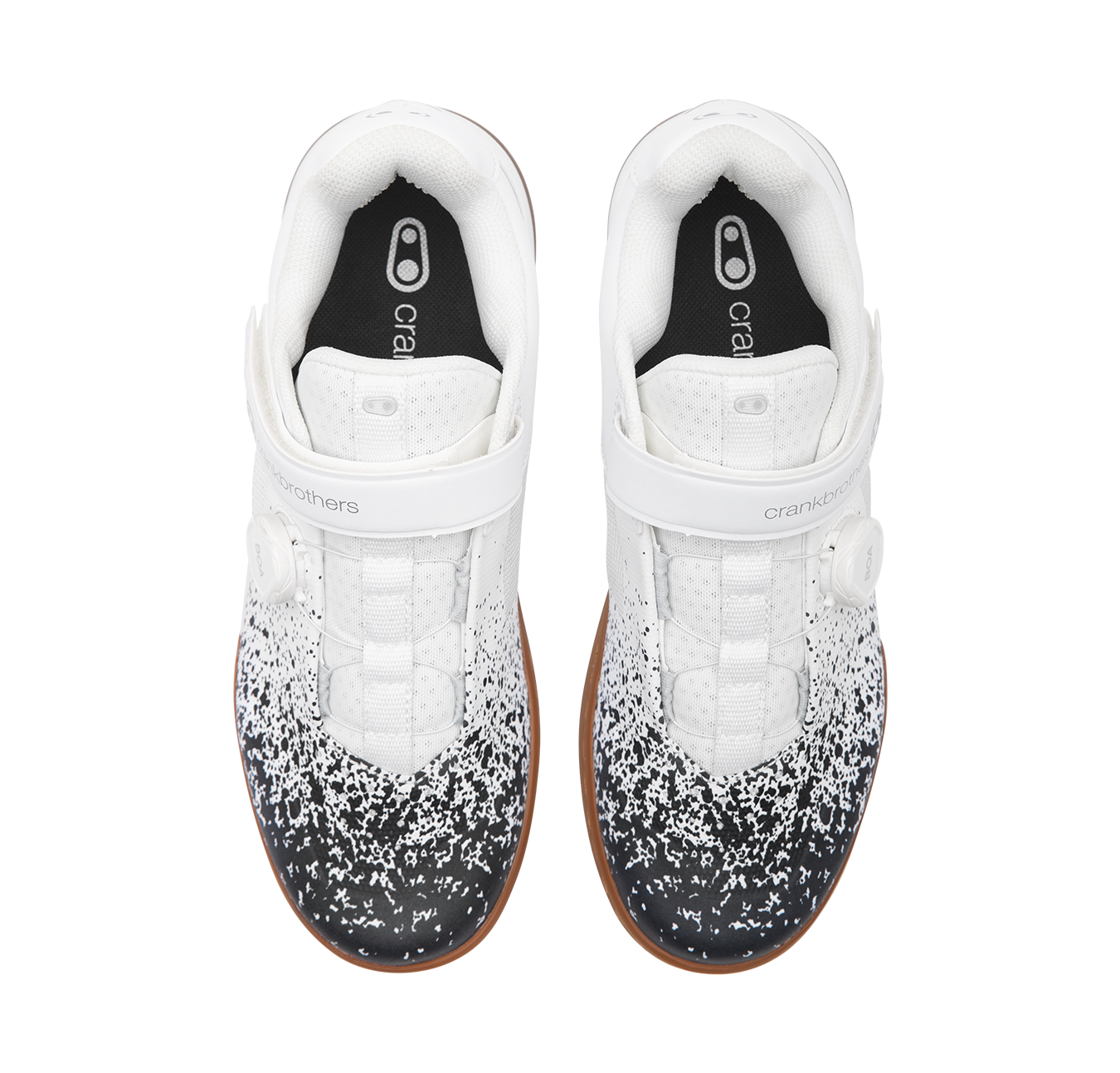 Stamp BOA Flat Shoes Black White Splatter Crankbrothers EU