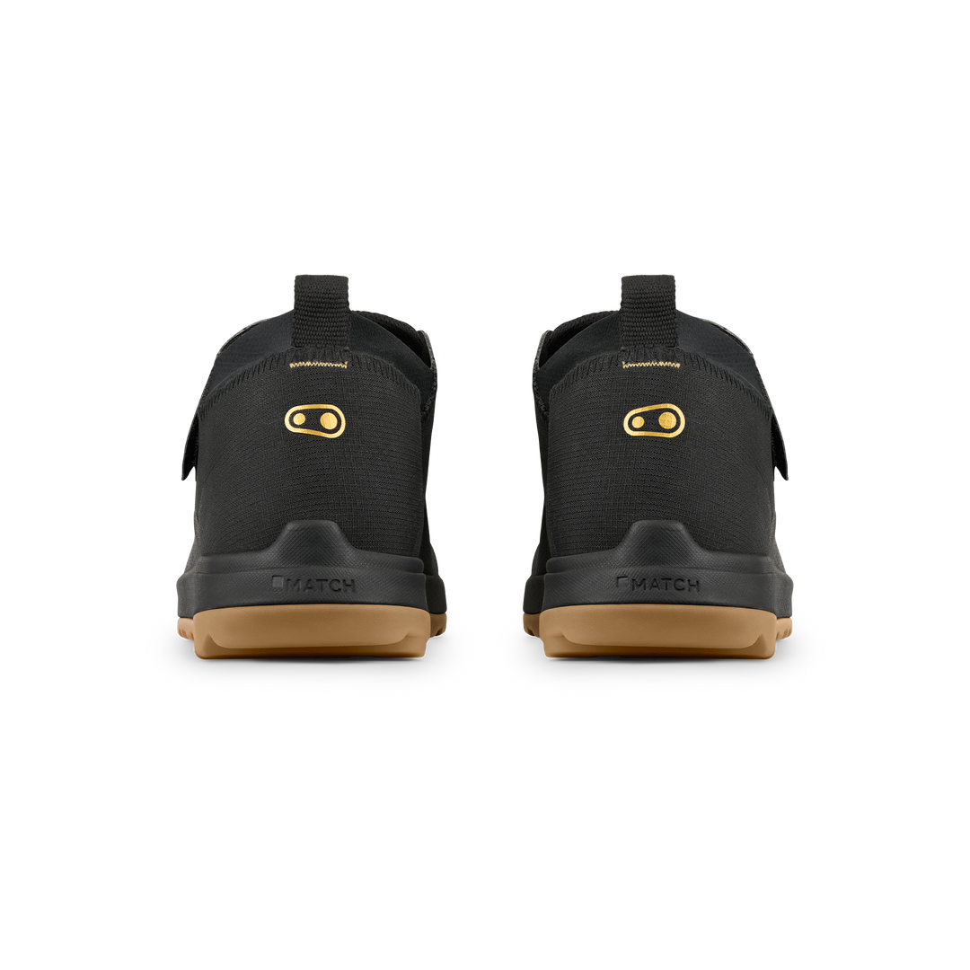 Stamp Trail BOA® Flat Shoes - Black/Gold | Crankbrothers EU