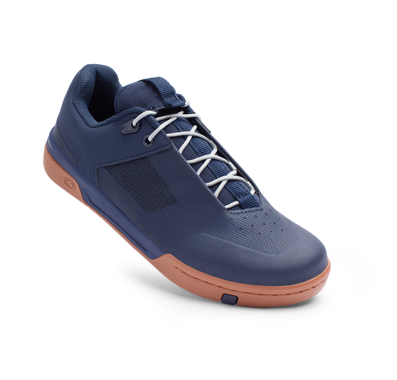 Stamp Lace Flat Shoes - Navy/Gum