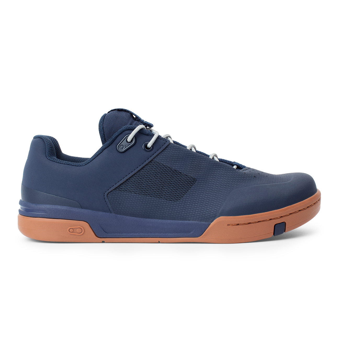 Stamp Lace Flat Shoes - Navy/Gum